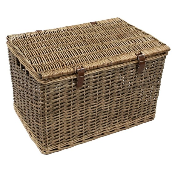 S/2 Wicker Woven Storage Basket (Large and Small Sizes)